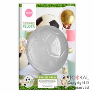 SET DE 2 PLACAS CAKE SORPRESA PELOTA TAMAO MINI 2 x 1